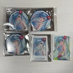 初音ミク　ミク　culture　39　ウエハース　チェキ　缶バッジ