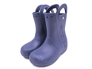 crocs クロックス 12803 HANDLE IT ハンドル イット レイン ブーツ 13cm 紺 ■■ ☆ ekc0 子供服