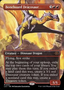 MTG ■赤/英語版■ 《骨集めのドラコサウルス/Bonehoard Dracosaur》 ▲ボーダーレス▲ イクサラン：失われし洞窟 LCI