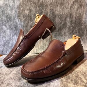 イタリア製 定価10万程 TOD’S トッズ　ゴンミーニ ドライビングシューズ ヴァンプローファー スリッポンUK 5 1/2 24.0-24.5cm程 ブラウン