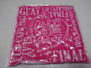 ●　GLAY　【　LiB CAFE 10th　ハンドタオル ♪未開封新品　】　グレイ