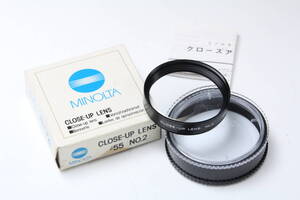 55mm MINOLTA クローズアップ CLOSE-UP LENS No.2