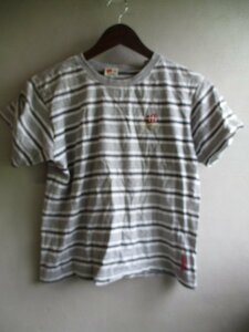 【Hanes】 Tシャツ キッズ サイズ:140 色:グレー 身丈:50 身幅:40 肩幅:38/BAT