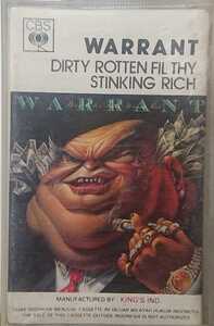 ☆import cassette tape☆WARRANT/DIRTY ROTTEN FIL THY SINKING RICH