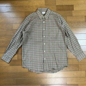 Burberrys バーバリー 長袖シャツ ベージュ L long shirts ギンガムチェック チェック柄 