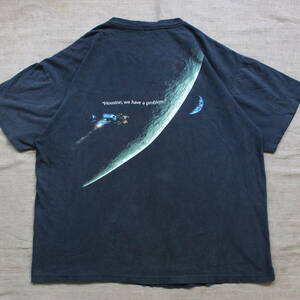 1990s アポロ13 APOLLOヴィンテージTシャツ 映画フィルム 宇宙 月面 アートXL古着NASA地球 スペースUSA製フェード 無重力 大気圏エイリアン