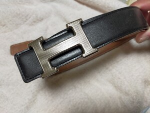 エルメス　HERMES　ギロシュ　ベルト　バックル　リバーシブル　メンズ　レディース