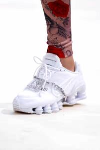 COMME des GARCONS × NIKE SHOX ホワイト 28cm