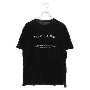 RAF SIMONS ラフシモンズ 19AW TOUR T-SHIRTS DIPTYCH 192-126 ツアーTシャツ ディップティック 半袖クルーネックカットソー ブラック