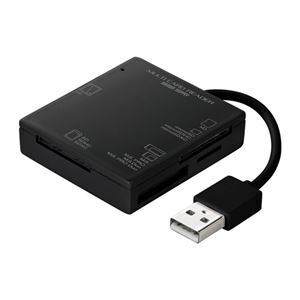 【新品】〔5個セット〕 サンワサプライ USB2.0 カードリーダー 4スロット ブラック ADR-ML15BKNX5