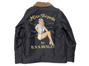 未使用品 36 TOYS McCOY トイズマッコイ TMJ1823 N-1 DECK JACKET MARILYN MONROE MISS TORPEDO デッキジャケット マリリンモンロー