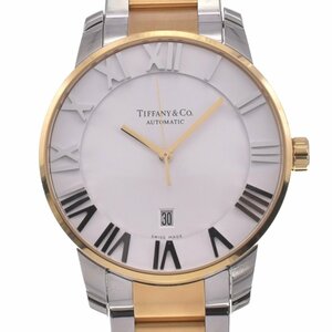 ティファニー TIFFANY&Co. 21810.68.15A21A00A アトラスドーム SS/K18YG 自動巻き メンズ 美品 P#129744