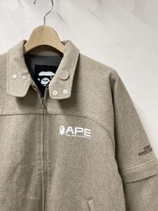 90s 00s ビンテージ Ape ゴアテックス ウインドストッパー ウール ジャケット エイプ アーカイブ NIGO