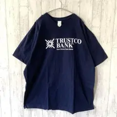 アメリカ古着　半袖　Tシャツ ネイビー　大きめサイズ　2XL　USA古着