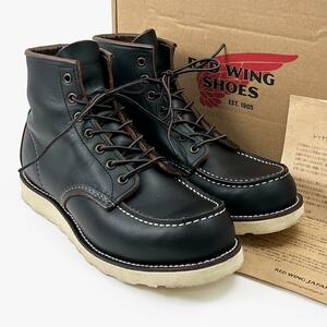 美品◎レッドウィング 8849 茶芯 ブラックプレーリー ブーツ 26.5㎝ 黒 ブラック RED WING 6" CLASSIC MOC 6インチ クラシックモック