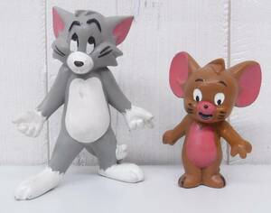 昭和レトロ 当時物 ＊レトロ人形 ＊MGM ＊トムとジェリー 2点まとめ ＊フィギュア ＊TOM&JERRY ＊5.5cm 8cm ＊ヴィンテージ レア