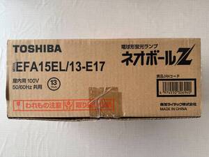 ★★★ 新品 東芝 TOSHIBA ネオボールZ 60W形 E17 EFA15EL/13-E17 ミニクリプトン電球 新品 1箱 10個 ★★★