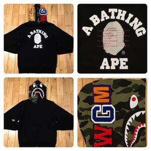 ★美品★ PUSHA-T シャーク パーカー Mサイズ shark full zip hoodie a bathing ape BAPE エイプ ベイプ アベイシングエイプ clipse 5532