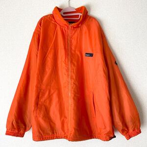 パタゴニア クラブ★フリース ナイロンジャケット★ ウィンドブレーカー 防寒着 オレンジ XL 古着 patagonia club コート ダウン 登山