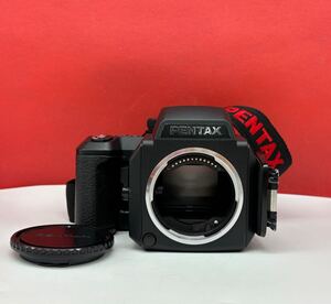 # PENTAX 645NⅡ 中判カメラ フィルムカメラ ボディ シャッター、露出計OK 動作確認済 QS-20 付属品 ペンタックス