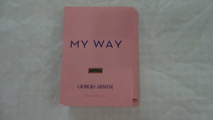 ☆彡MY WAY パフューム　サンプル★【新品未使用】