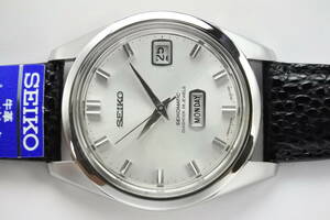 当時高い人気モデル 1966年製SEIKO セイコー マチック ウイークデーター 6206-8130 イルカ刻印 金色機械 ２６石 自動巻紳士腕時計☆美品