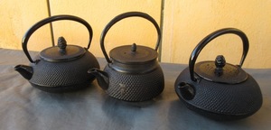 ☆美品☆小さいサイズ 南部鉄器 急須 茶道具 鉄瓶 3個セット