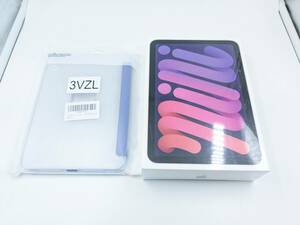 1円～【未開封】★Apple iPad mini 第6世代 Wi-Fi 64GB MK7R3J/A Purple 8.3インチ 2021年秋モデル★ケース付き 現状品