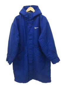 NIKE◆コート/L/ナイロン/BLU