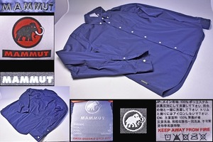 MAMMUT ★ マムート ★ Boulder Long Sleeve Shirt AF Men ★ L (アジアXL) ★ marine カラー ★ 長袖シャツ ★ 中古品 ★