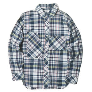 Engineered Garments エンジニアードガーメンツ Miner Shirt - Madras Plaid マドラスチェック マイナーシャツ XS ネイビー ワーク ☆j3432