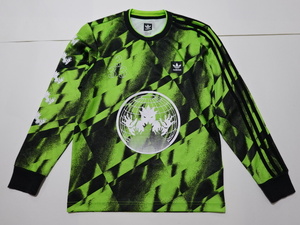 ■0708■アディダスオリジナルス adidas AOP CLUB JRSY 2 スケートボーディング長袖Tシャツ XS EC7339●