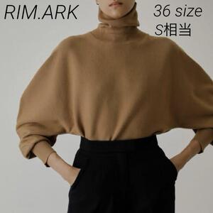 RIM.ARK リムアーク Dolman wide knit tops ドルマンワイドニットトップス ボリュームスリーブ タートルネック デザイナーズ レディース