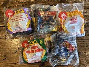 新品 未開封 US マック TOY デッドストック おもちゃ 5コセット お楽しみ ハッピーセット アメリカ マクドナルド ディズニー レア物 コラボ