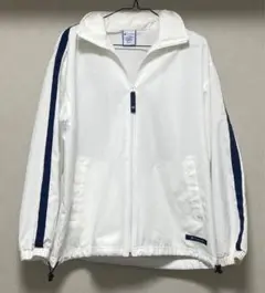 Champion USA ホワイト ウィンドブレーカー　古着