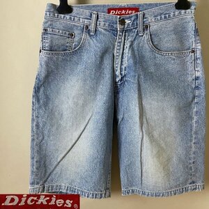 ★【国内正規品 USED タフ 色落ち◎】 Dickies ディッキーズ UM714 デニム ハーフ ワーク 5P パンツ ショーツ ショート パンツ サイズL