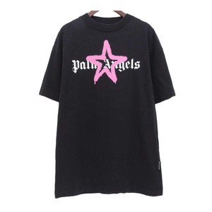 パームエンジェルス ロゴ プリント Tシャツ PMAA001C99JER024 メンズ ブラック 中古 【アパレル・小物】