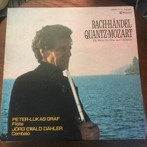 LP Peter-lukas Graf, Jorg Ewald Dahler Mozart, Bach, Handel, Quantz Flute Sonatas 24ML0006 CLAVES /00260