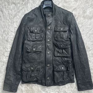 名作!!! 06AW Dolce&Gabbana ドルチェアンドガッバーナ 6Pocket レザージャケット　y2k ライダース サイズ44