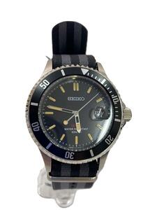 SEIKO◆クォーツ腕時計/アナログ/BLK/BLK/SZEV014