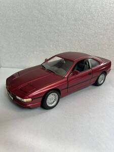 激レア超希少！Rord Tough／ロードタフ！BMW 850i。1/18スケール！ダイキャストミニカー！当時物！ワインレッド！