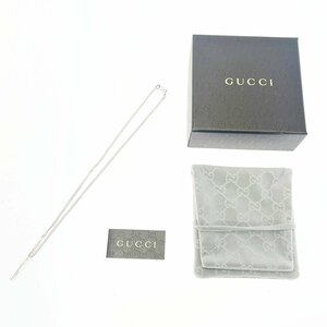 【1円スタート】【箱付き】GUCCI グッチ シルバー カットアウトG 15.0g 925刻印 ネックレス 308033