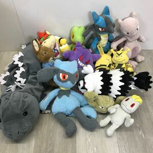 423 ポケモン ぬいぐるみ ルカリオ ミューツー イシツブテ ゲンガー ワンリキー ゴジラ サンスター ティッシュケース 等 まとめ売り