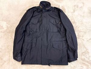 日本未発売！美品【ALPHA INDUSTRIES】アルファ社「M-65」フィールドジャケット/M-REG(US) L程度 黒 ブラック