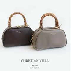 CHRISTIAN VILLA クリスチャンヴィラ　バンブーハンドルバッグ