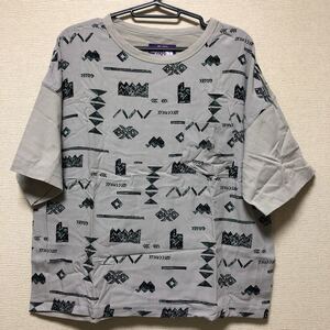 WS ノースフェイス パープルレーベル Tシャツ レディースS nanamica The North Face Purple Label　NT3924N Combination H/S Tee グレー