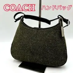 COACH コーチ　ハンドバッグ　ダークグリーン