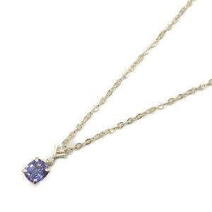 ジュエリー タンザナイト ダイヤ ネックレス ブランドオフ JEWELRY K18WG（ホワイトゴールド） ネックレス K18WG 中古 レディース