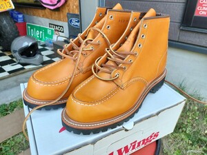 未使用品 レッドウィング 9879 10E アイリッシュセッター ゴールドラセット モック ビブラムソール ブーツ redwing 9875 オロラセット