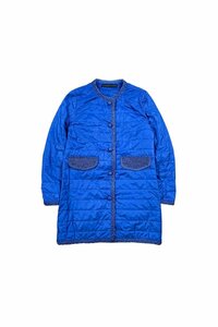 Made in ITALY ERMANNO SCERVINO coat エルマノシェルビーノ キルティングコート ブルー サイズ40 レディース ヴィンテージ